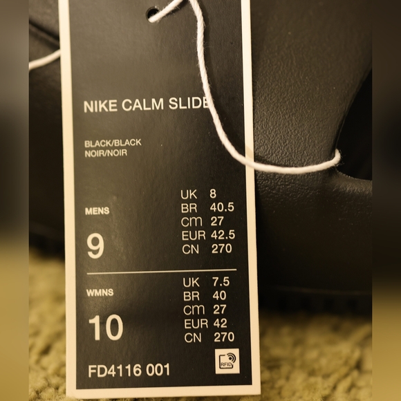 Nike Unisex Black Slide Sandals